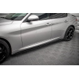 Maxton Design difuzory pod boční prahy pro Alfa Romeo Giulia Sport, černý lesklý plast ABS