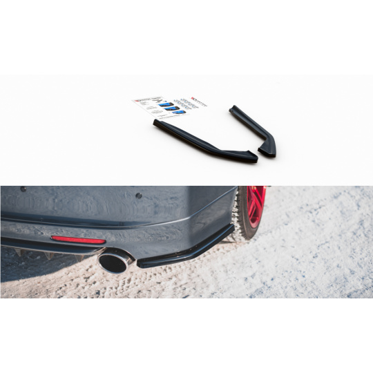 Maxton Design boční difuzory pod zadní nárazník ver.2 pro Honda Accord Mk7 Type-S, černý lesklý plast ABS