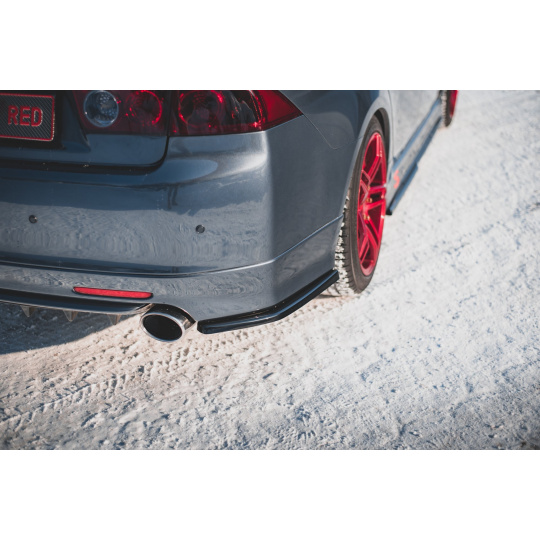 Maxton Design boční difuzory pod zadní nárazník ver.2 pro Honda Accord Mk7 Type-S, černý lesklý plast ABS