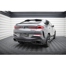 Maxton Design středový spoiler pod zadní nárazník s žebrováním v.1 pro BMW X6 G06 Facelift M-Pack, černý lesklý plast ABS Maxton Design středový spoiler pod zadní nárazník s žebrováním v.1 pro BMW X6 G06 Facelift M-Pack, černý lesklý plast ABS