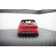 Maxton Design vložka zadního nárazníku s chromovými imitacemi koncovek výfuku pro Volkswagen Golf GTE Mk8, Mk8 Facelift, černý lesklý plast ABS