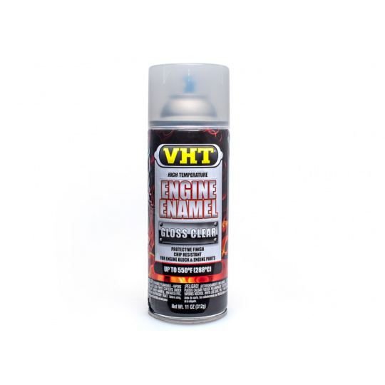 VHT Engine Enamel barva na motory do teploty až 288°C, barva: krycí čirý lak