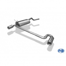 Fox Sportauspuff koncový tlumič výfuku s koncovkou 1x90 Typ 13 na obou stranách pro Renault Megane I s motorem 1.4, 1.6, 1.8, 1.9 DTi, 2.0, typ BA/EA/JA