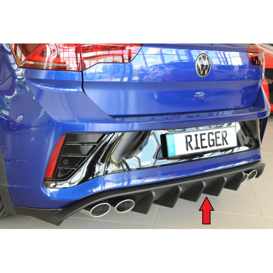 Rieger vložka zadního nárazníku pro Volkswagen T-roc A1 5-dvéř., plast ABS bez povrchové úpravy