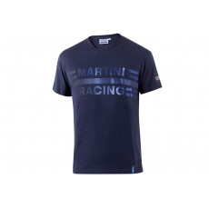 Sparco triko s velkým logem Martini Racing, barva: modrá, velikost: S