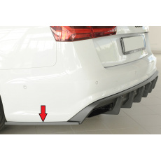 Rieger spoiler pod zadní nárazník na levé straně pro Audi A6 4G, C7 sedan r.v. 09/14-, plast ABS bez povrchové úpravy Rieger spoiler pod zadní nárazník na levé straně pro Audi A6 4G, C7 sedan r.v. 09/14-, plast ABS bez povrchové úpravy