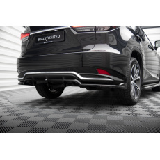 Maxton Design středový spoiler pod zadní nárazník s žebrováním pro Lexus RX Mk4 Facelift, černý lesklý plast ABS Maxton Design středový spoiler pod zadní nárazník s žebrováním pro Lexus RX Mk4 Facelift, černý lesklý plast ABS
