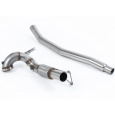 Milltek Sport downpipe a Hi-Flow sportovní katalyzátor V2 Large Bore Downpipe with 200CPSI HJS Cat (104mm to 80mm) pro Volkswagen Arteon 2.0TSI 280PS 4Motion (North American bez klapek/Downturn Tips) 2022-2024, pouze s OE Cat Back výfukem