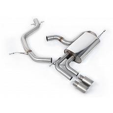 Milltek Sport homologovaný výfuk cat-back bez rezonátoru (hlasitější) pro Volkswagen Golf Mk5 GTi Edition 30 2.0T FSi 230PS 2006-2009, typ koncovek: GT-80 titanové