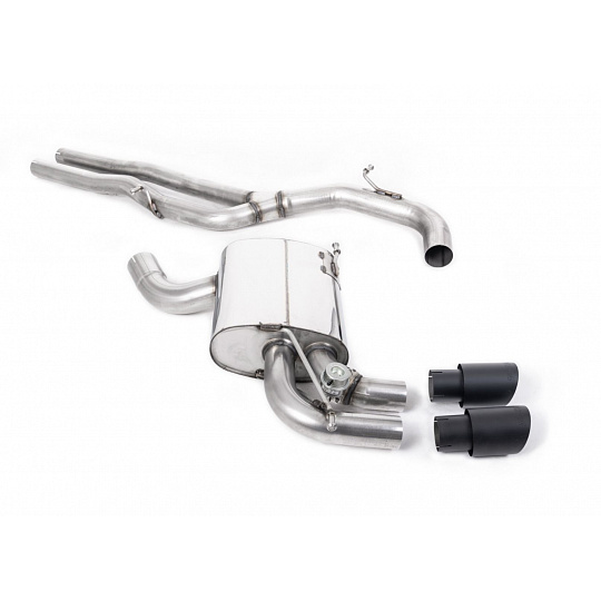 Milltek Sport výfukový systém cat-back bez rezonátoru (hlasitější). Integrovaná podtlaková klapka výfuku. pro Audi RS3 Sportback S tronic (8P) 2011-2012, typ koncovek: černé Milltek Sport výfukový systém cat-back bez rezonátoru (hlasitější). Integrovaná podtlaková klapka výfuku. pro Audi RS3 Sportback S tronic (8P) 2011-2012, typ koncovek: černé