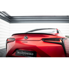 Maxton Design prodloužení spoileru pro Lexus LC, černý lesklý plast ABS