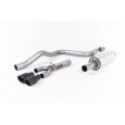 Milltek Sport homologovaný výfuk cat-back s rezonátorem (tišší) pro Seat Leon FR 2.0 TDI 150 SC a 5-dvéř. (manual a DSG) 2013-2020, černé koncovky