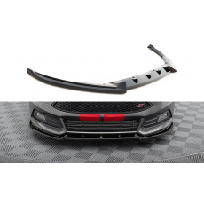 Maxton Design spoiler pod přední nárazník ver.4 pro Ford Focus ST Mk3 Facelift, černý lesklý plast ABS Maxton Design spoiler pod přední nárazník ver.4 pro Ford Focus ST Mk3 Facelift, černý lesklý plast ABS