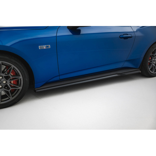 Maxton Design difuzory pod boční prahy pro Ford Mustang Mk7 GT, černý lesklý plast ABS Maxton Design difuzory pod boční prahy pro Ford Mustang Mk7 GT, černý lesklý plast ABS