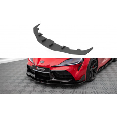 Maxton Design "Street Pro" spoiler pod přední nárazník pro Toyota Supra Mk5, plast ABS bez povrchové úpravy, s červenou linkou Maxton Design "Street Pro" spoiler pod přední nárazník pro Toyota Supra Mk5, plast ABS bez povrchové úpravy, s červenou linkou