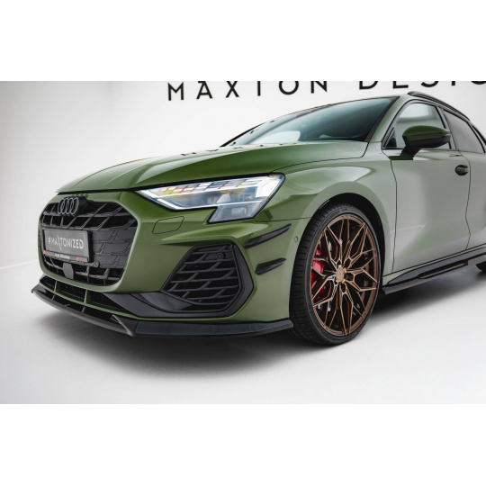 Maxton Design přítlačná křidélka předního nárazníku pro Audi S3 8Y Facelift, Sedan / Sportback