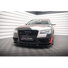 Maxton Design spoiler pod přední nárazník ver.2 pro Audi S8 D4, černý lesklý plast ABS