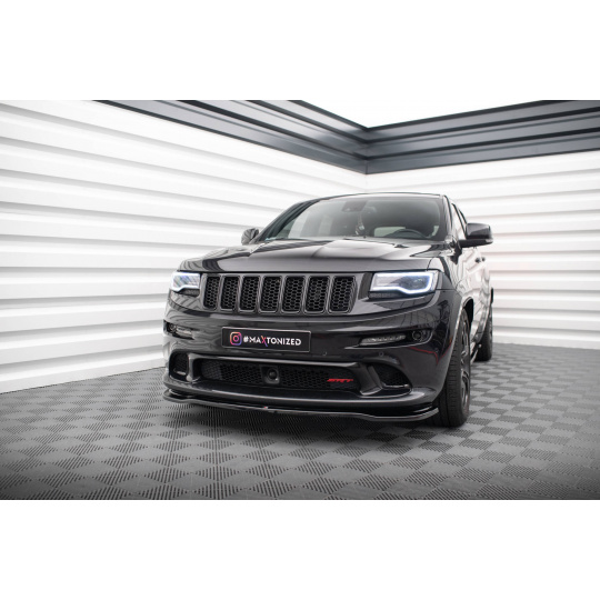 Maxton Design spoiler pod přední nárazník pro Jeep Grand Cherokee SRT WK2 Facelift, černý lesklý plast ABS