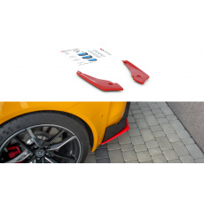 Maxton Design boční difuzory pod zadní nárazník ver.2 pro Toyota Supra Mk5, červený lesklý plast ABS