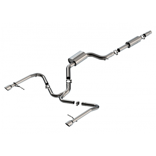 Borla Cat-Back výfukový systém "S-Type" pro Volkswagen Jetta GLI Mk7 2,0l 4-vál., FWD, s aut./man. převodovkou, 4-dvéř., r.v. 2019-2021