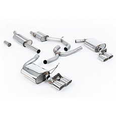 Milltek Sport homologovaný výfuk cat-back pro Volkswagen Golf Mk7.5 R Estate / Variant 2.0 TSI 310PS (bez GPF) 2018-2019, typ koncovek: dvojité oválné leštěné