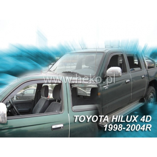 HEKO ofuky oken Toyota  Hilux VI 4dv (1998-2005) přední + zadní (MK5)