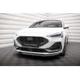 Maxton Design spoiler pod přední nárazník ver.8 pro Ford Focus ST-Line Mk4, černý lesklý plast ABS, Hatchback / Estate