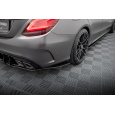 Maxton Design "Street Pro" boční difuzory pod zadní nárazník pro Mercedes třída C W205 Facelift/63 AMG/Sedan/Estate, plast ABS bez povrchové úpravy