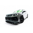 Maxton Design spoiler pod přední nárazník ver.2 pro Volkswagen Tayron R-Line Mk1, černý lesklý plast ABS