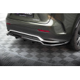 Maxton Design středový spoiler pod zadní nárazník s žebrováním pro Lexus NX Mk2 F-Sport, černý lesklý plast ABS