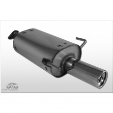 Fox Sportauspuff koncový tlumič výfuku s koncovkou 1x80 Typ 13 pro Nissan Almera N15 s motorem 1.4, 1.6, 2.0 D