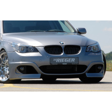 Rieger přední nárazník pro BMW řada 5 E60, E61 sedan, touring před faceliftem, plast ABS bez povrchové úpravy, pro vozy s ostřikovači předních světlometů a parkovacím asistentem (PDC)