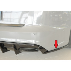 Rieger spoiler pod zadní nárazník na pravé straně pro Audi A6 4G, C7 sedan r.v. 09/14-, plast ABS lakovaný do černé lesklé barvy Rieger spoiler pod zadní nárazník na pravé straně pro Audi A6 4G, C7 sedan r.v. 09/14-, plast ABS lakovaný do černé lesklé barvy