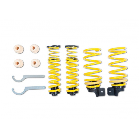 ST Suspensions výškově nastavitelný pružinový kit pro Ford Mustang Convertible 06/2023- Benzin, pohon zadních kol, o výkonu 198-362 kW ST Suspensions výškově nastavitelný pružinový kit pro Ford Mustang Convertible 06/2023- Benzin, pohon zadních kol, o výkonu 198-362 kW