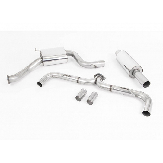 Milltek Sport homologovaný výfuk cat-back s rezonátorem pro Volkswagen Golf MK7.5 GTi (bez Performance Pack, bez GPF) 2017-2018, typ koncovek: GT-100 titanové Milltek Sport homologovaný výfuk cat-back s rezonátorem pro Volkswagen Golf MK7.5 GTi (bez Performance Pack, bez GPF) 2017-2018, typ koncovek: GT-100 titanové