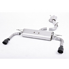 Milltek Sport výfukový systém cat-back s rezonátorem (tišší) pro Audi A3 2.0 TFSI quattro Sedan 8V (pouze US) 2014-2020, typ koncovek: GT-100 černé