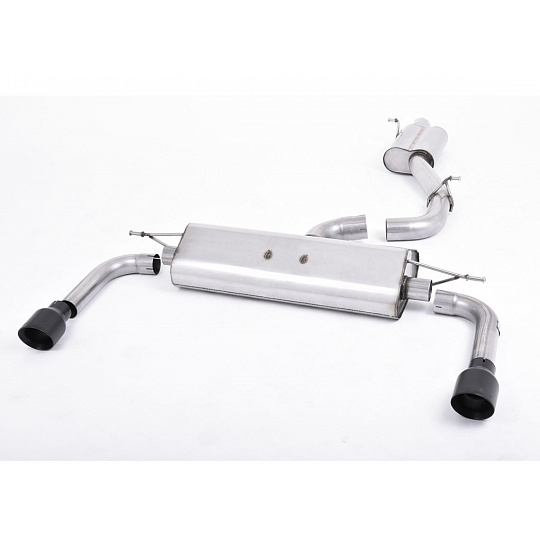 Milltek Sport výfukový systém cat-back s rezonátorem (tišší) pro Audi A3 2.0 TFSI quattro Sedan 8V (pouze US) 2014-2020, typ koncovek: GT-100 černé