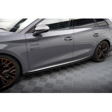 Maxton Design difuzory pod boční prahy pro Cupra Leon ST Mk1, černý lesklý plast ABS, Aero