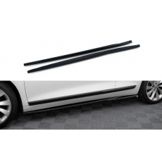 Maxton Design difuzory pod boční prahy pro Volkswagen Scirocco Mk3 Facelift, černý lesklý plast ABS