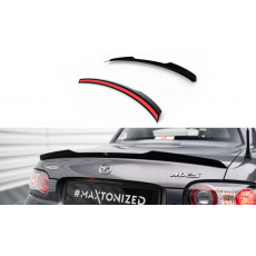 Maxton Design prodloužení spoileru pro Mazda Mx-5 Mk3 NC, černý lesklý plast ABS, hardtop