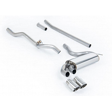 Milltek Sport Downpipe-back bez rezonátoru (hlasitější) pro Audi Coupe UR quattro 10v Turbo 1981-1989, typ koncovek: GT leštěné