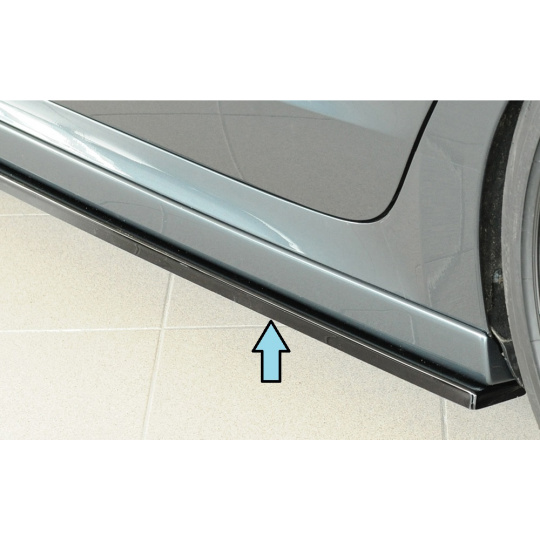 Rieger spoiler pod boční práh mont. strana levá pro Škoda Octavia NX combi, 11/19-, plast ABS lakovaný do černé lesklé barvy