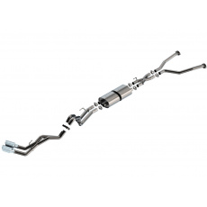 Borla Cat-Back výfukový systém "ATAK" pro Toyota Tundra, 3,4L V6, automat, 2WD/4WD, DC s SB (6'6'') 145.7'' WB/CrewMax Cab s SB (5'6'') 145,7'' WB, typ koncovek: chromové