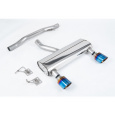 Milltek Sport výfukový systém cat-back bez rezonátoru (hlasitější) pro Audi TT 3.2 V6 quattro Coupe/Roadster 2003-2006, typ koncovek: GT-115 titanově modré