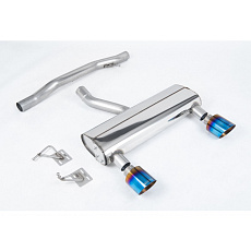 Milltek Sport výfukový systém cat-back bez rezonátoru (hlasitější) pro Audi TT 3.2 V6 quattro Coupe/Roadster 2003-2006, typ koncovek: GT-115 titanově modré