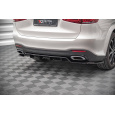 Maxton Design středový spoiler pod zadní nárazník s žebrováním pro Mercedes GLS X167 /AMG- Line, černý lesklý plast ABS