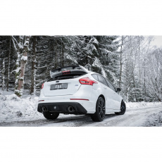 Fox Sportauspuff koncový tlumič výfuku s koncovkou 1x114 Typ 25 černé na obou stranách pro Ford Focus III RS s motorem 2.3