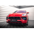 Maxton Design spoiler pod přední nárazník pro Porsche Macan Mk1 Facelift, černý lesklý plast ABS