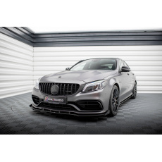 Maxton Design "Street Pro" spoiler pod přední nárazník s křidélky pro Mercedes třída C W205 Facelift/63 AMG/Sedan/Estate, plast ABS bez povrchové úpravy Maxton Design "Street Pro" spoiler pod přední nárazník s křidélky pro Mercedes třída C W205 Facelift/63 AMG/Sedan/Estate, plast ABS bez povrchové úpravy