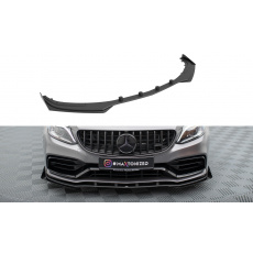 Maxton Design "Street Pro" spoiler pod přední nárazník s křidélky pro Mercedes třída C W205 Facelift/63 AMG/Sedan/Estate, plast ABS bez povrchové úpravy